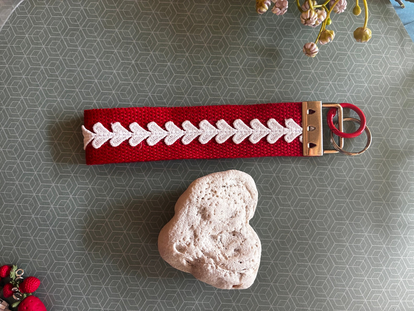Swedish Heart Wristlet Keychain
