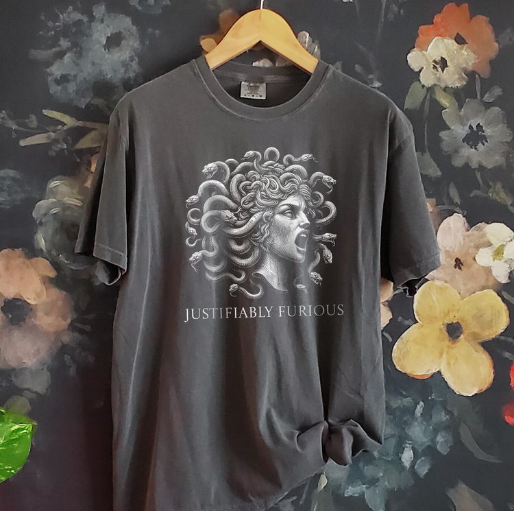 Justifiably Furious Medusa Political T-Shirt 