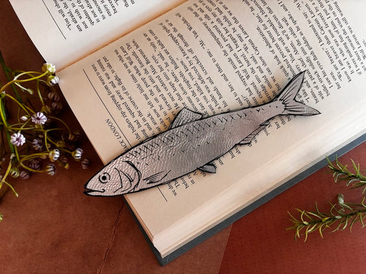 Silver Sardine Bookmark