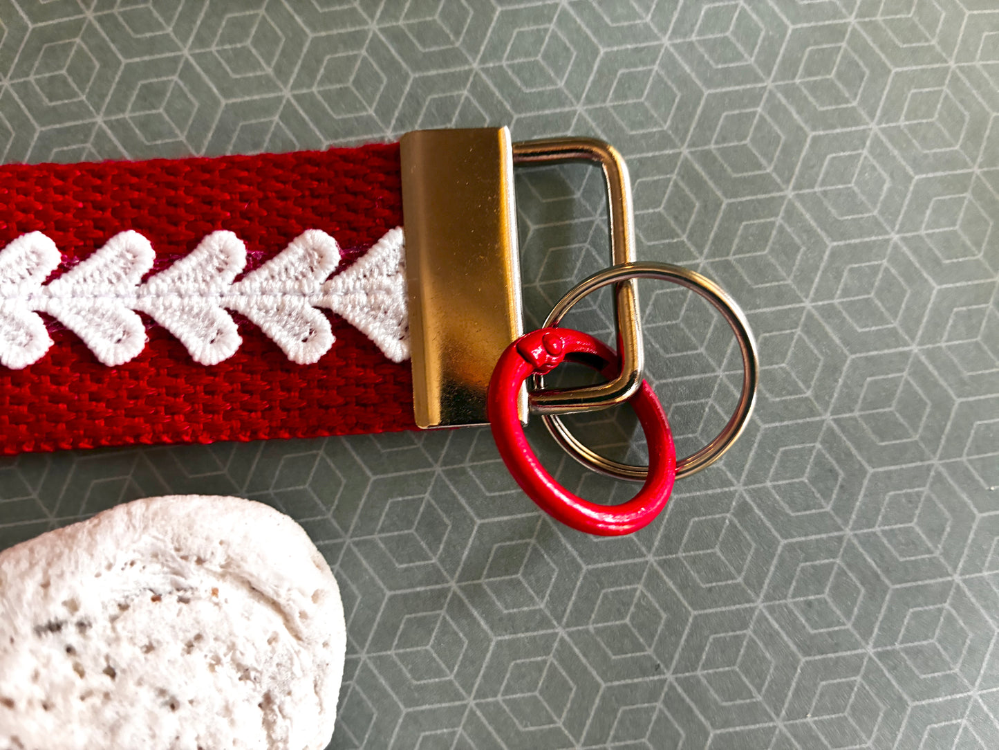 Swedish Heart Wristlet Keychain