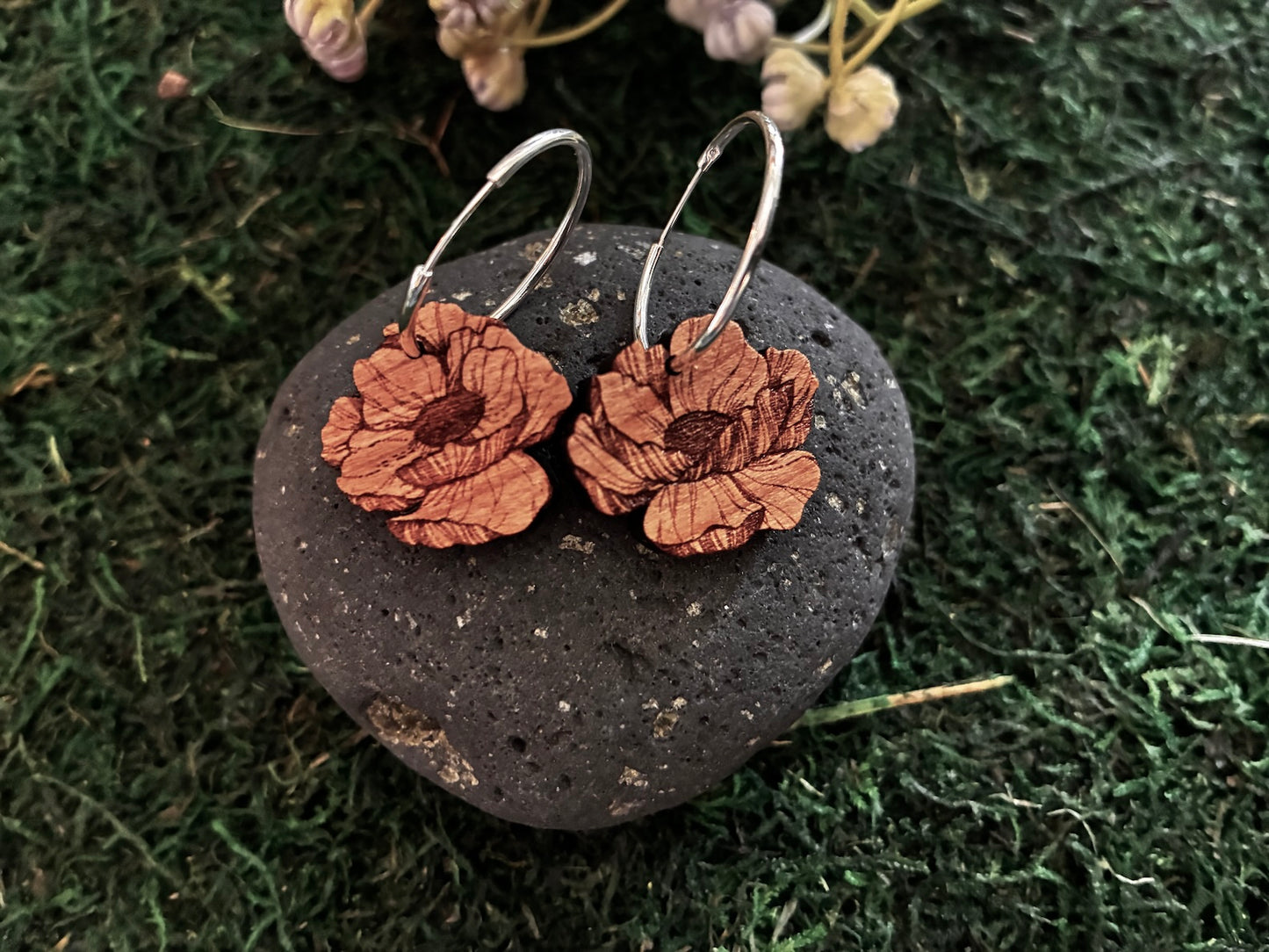 California Poppy Earrings